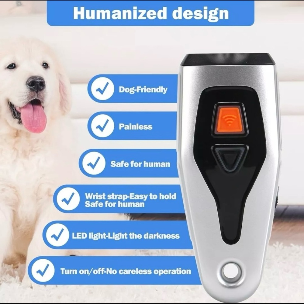 Dog Bark Deterrent Devices,3 in 1 Dual Sensor Anti Barking Device Training june - Picture 15 of 16